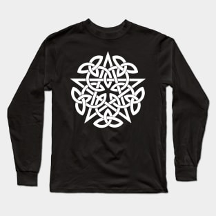 Pentagram. Celtic knot Long Sleeve T-Shirt